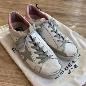Golden Goose Superstar White with Pink